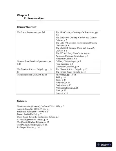 On Cooking: A Textbook of Culinary Fundamentals, 6th Edition Solution Manual - Page 5 preview image