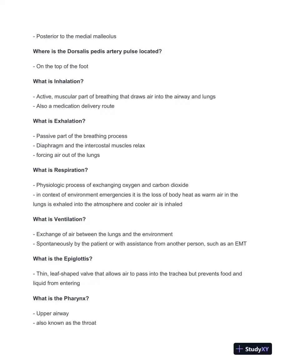 2024-2025 West Coast EMT Block Exam #2 with Answers (180 Solved Questions), page 4