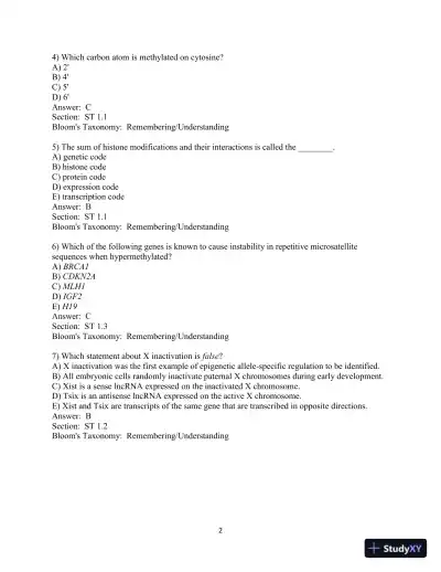 Test Bank For Essentials of Genetics, 10th Edition - Page 11 preview image
