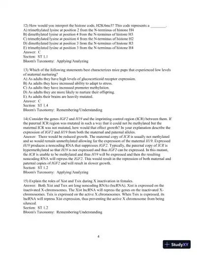 Test Bank For Essentials of Genetics, 10th Edition - Page 13 preview image