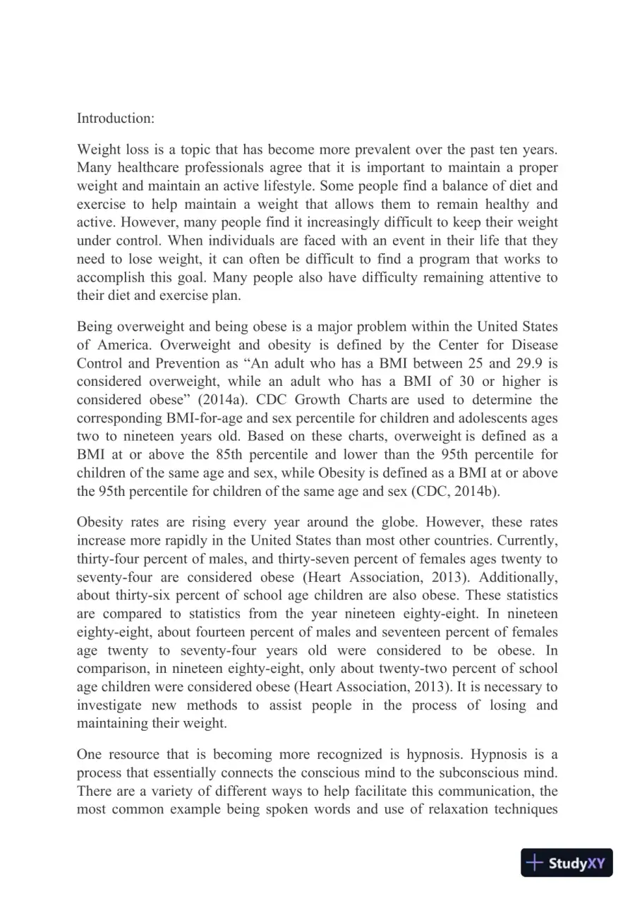 Assignment 2 Evaluation of a Weight Loss Program, page 3