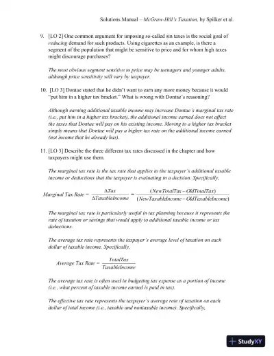 McGraw-Hill's Taxation of Individuals 2017, 8th Edition Solution Manual - Page 4 preview image