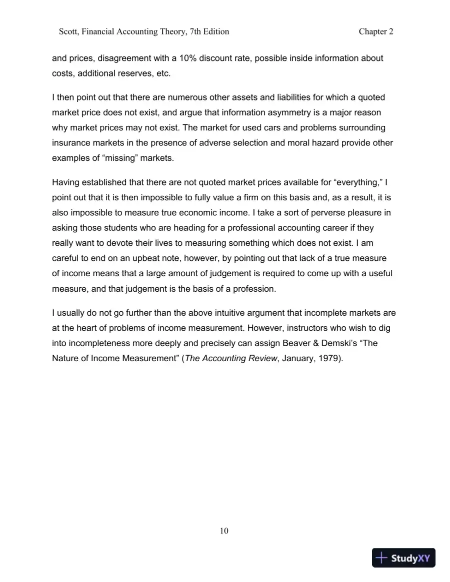 Solution Manual for Financial Accounting Theory, 7th Edition, page 13