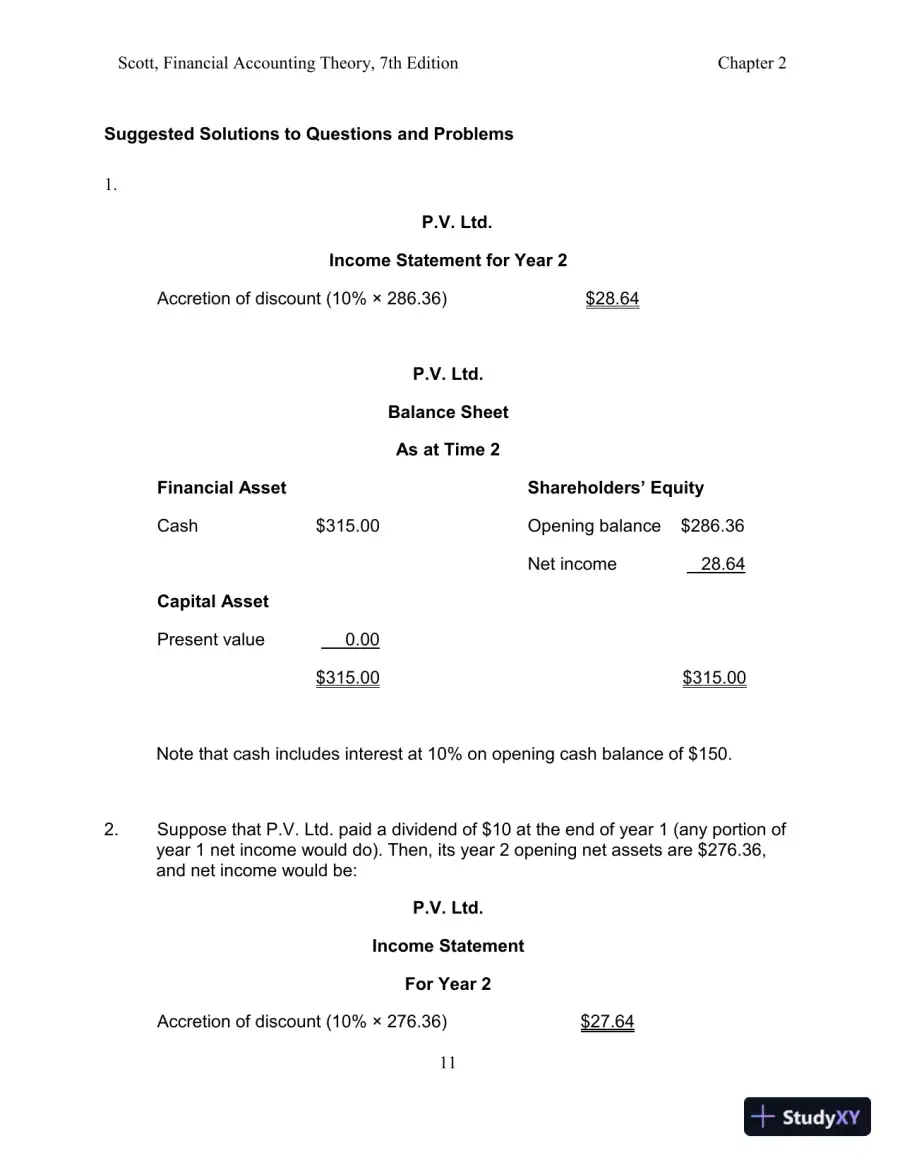 Solution Manual for Financial Accounting Theory, 7th Edition, page 14