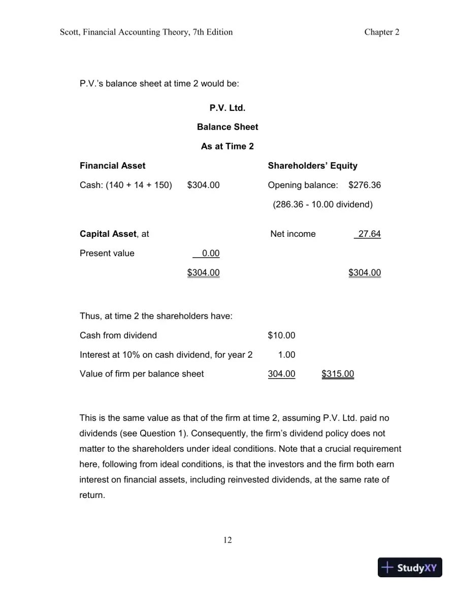 Solution Manual for Financial Accounting Theory, 7th Edition, page 15