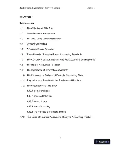 Solution Manual for Financial Accounting Theory, 7th Edition - Page 4 preview image