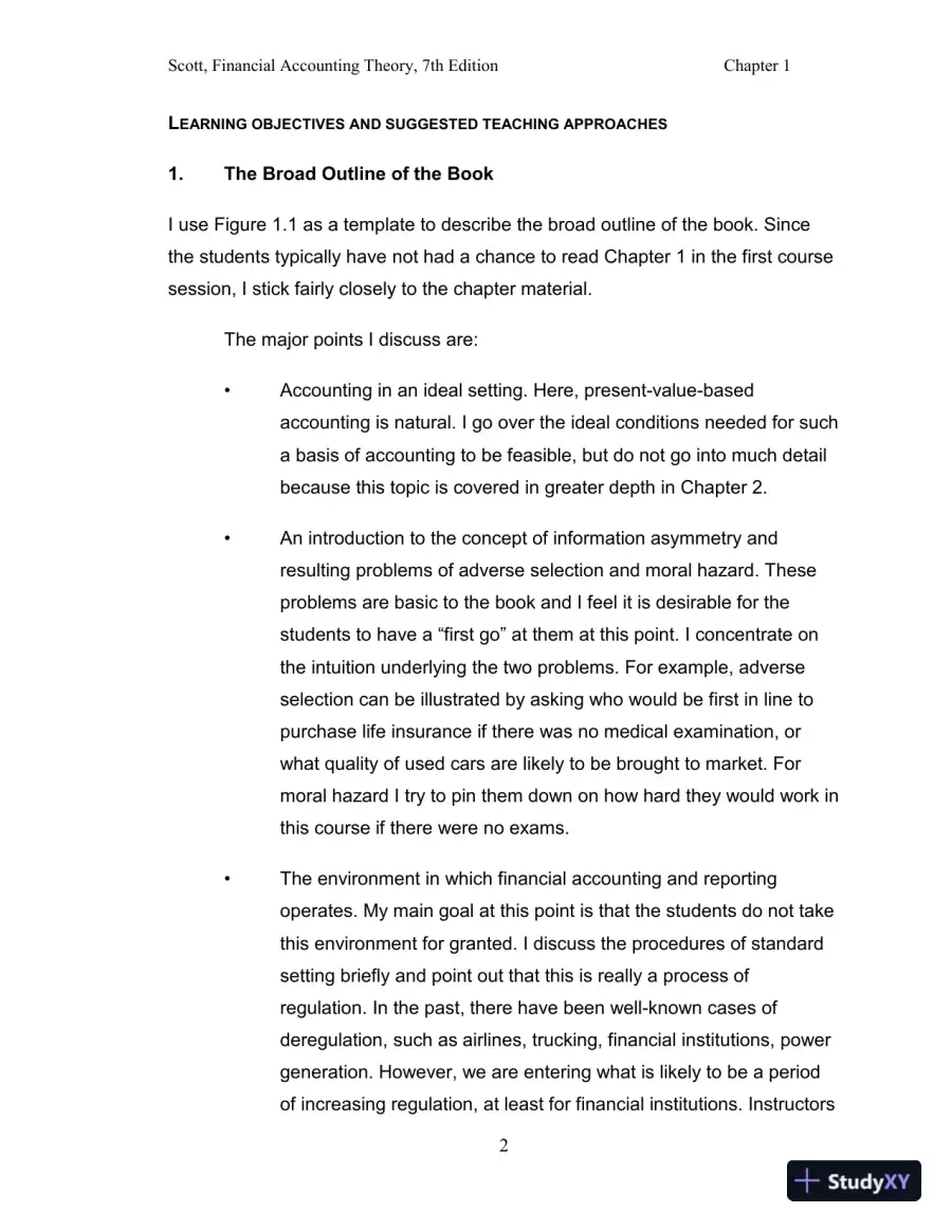 Solution Manual for Financial Accounting Theory, 7th Edition, page 5