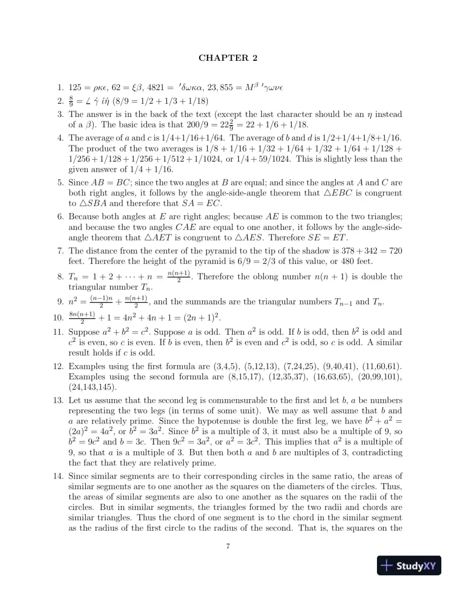 Solution Manual for A History of Mathematics, 3rd Edition, page 8