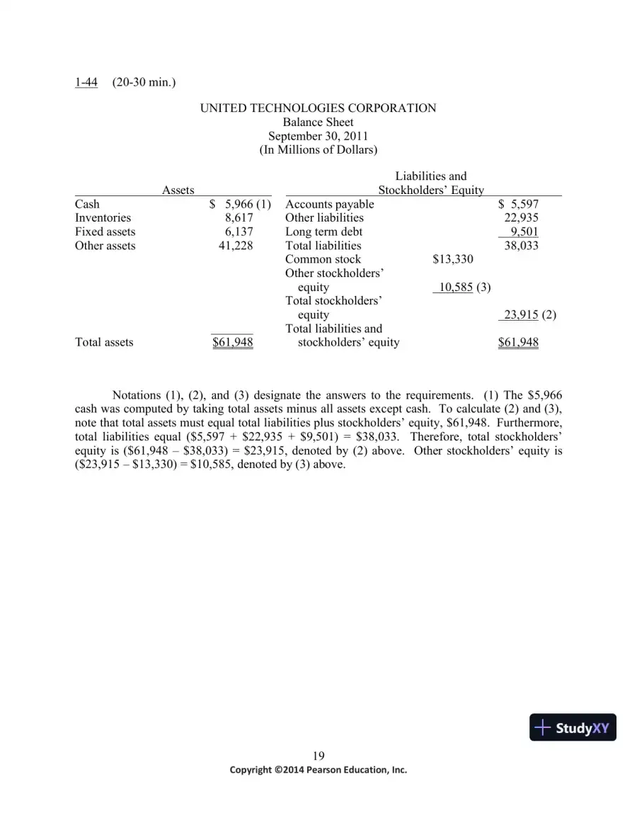 Introduction to Financial Accounting, 11th Edition Solution Manual, page 20