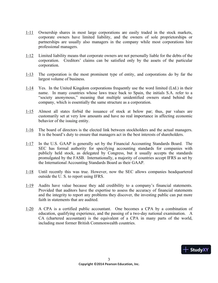 Introduction to Financial Accounting, 11th Edition Solution Manual, page 4
