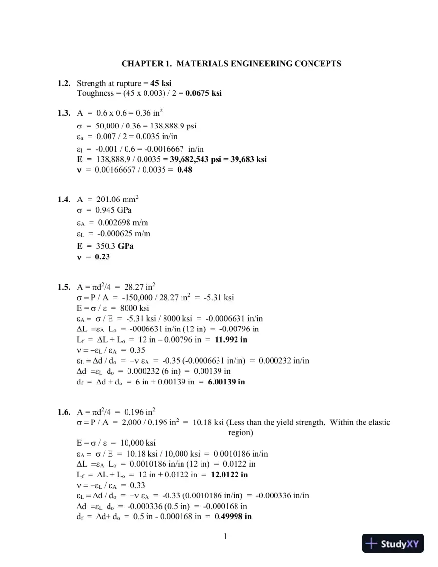 Solution Manual for Materials for Civil and Construction Engineers, 4th Edition, page 3