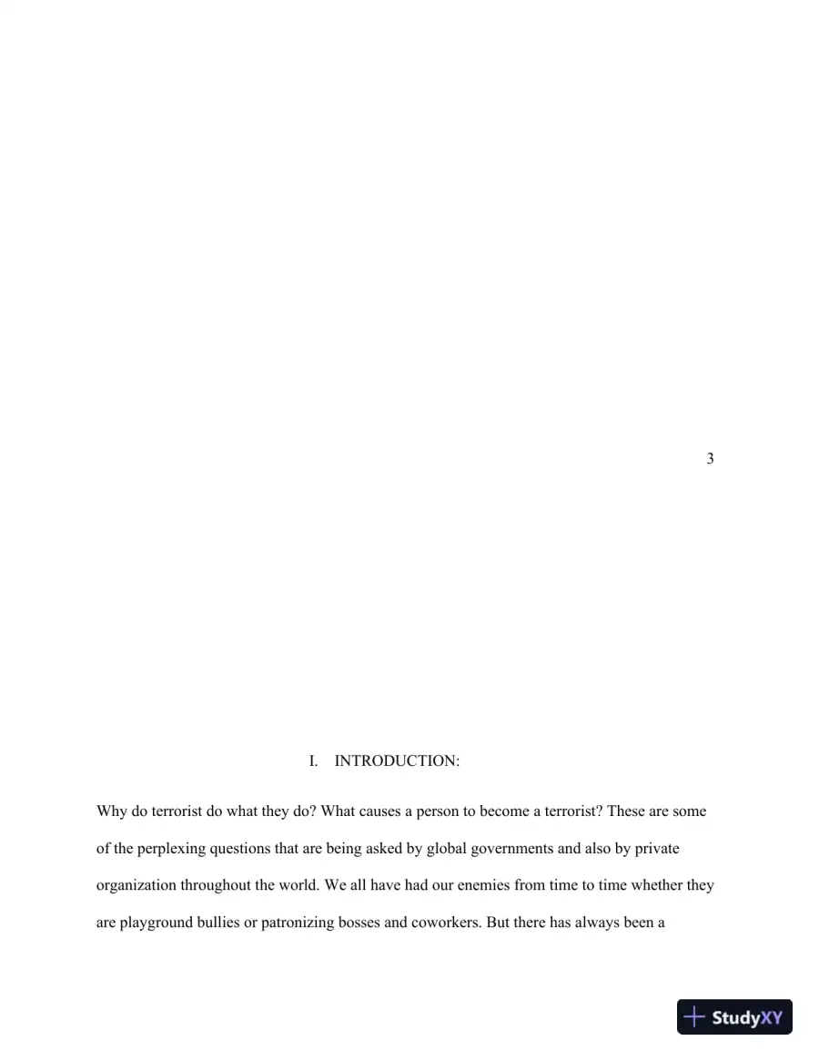 THE PSYCHOLOGY OF TERRORISM, page 4