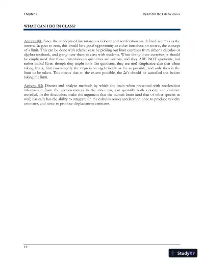 Physics For The Life Sciences , 2nd UK Ed. Edition Class Notes - Page 11 preview image