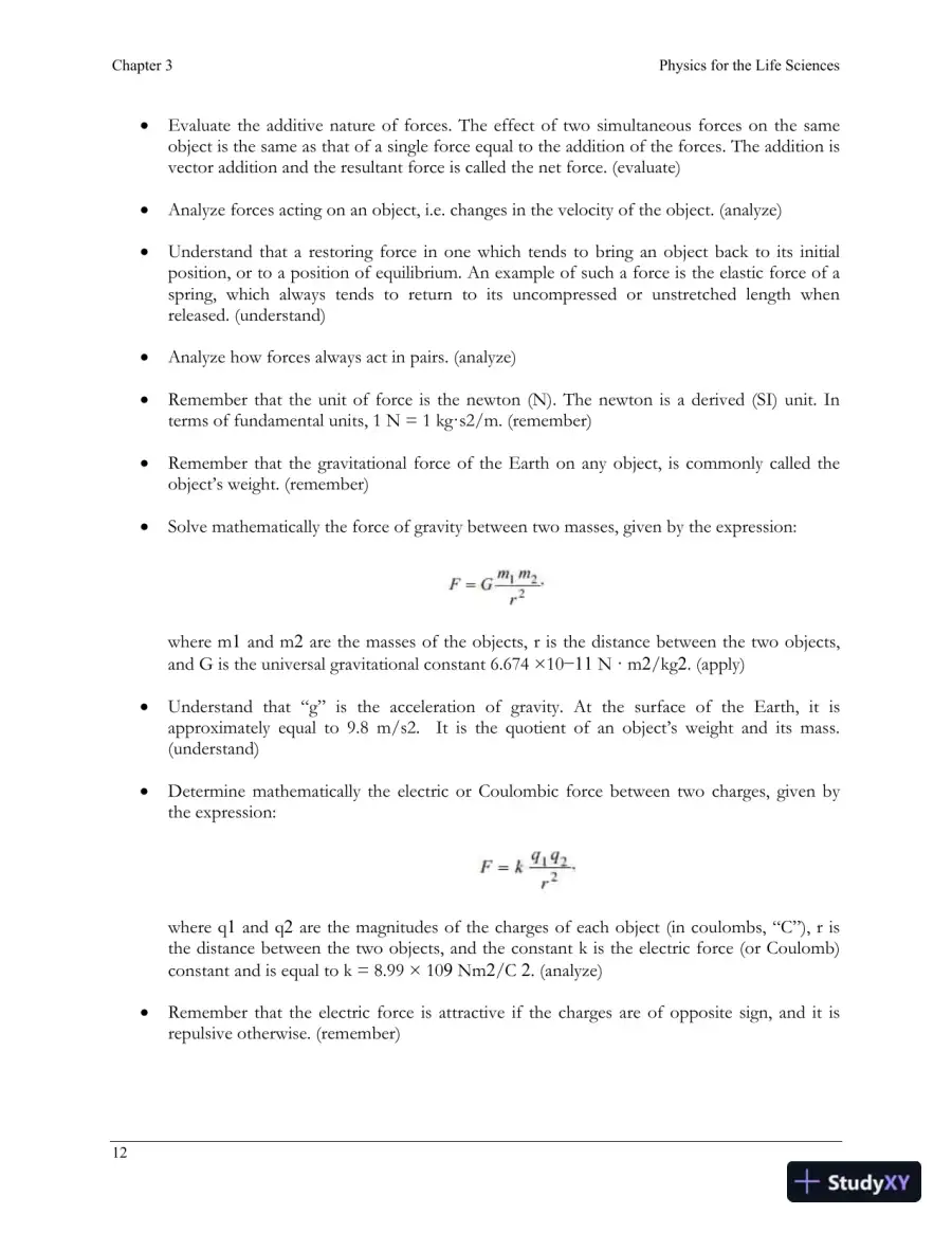 Physics For The Life Sciences , 2nd UK Ed. Edition Class Notes, page 13
