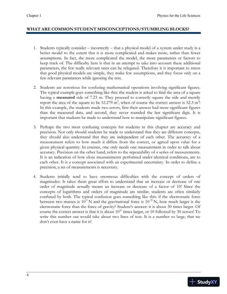 Physics For The Life Sciences , 2nd UK Ed. Edition Class Notes, page 5