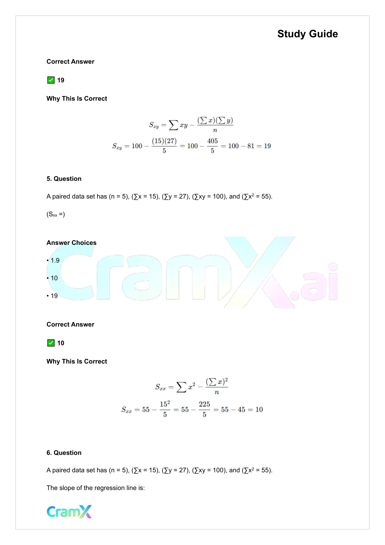 Statistics - Bivariate Relationships - Page 3 preview image