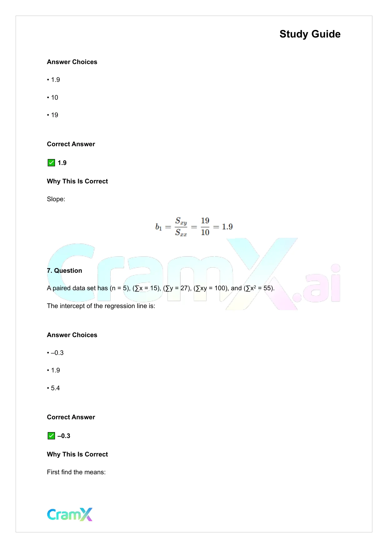 Statistics - Bivariate Relationships - Page 4 preview image