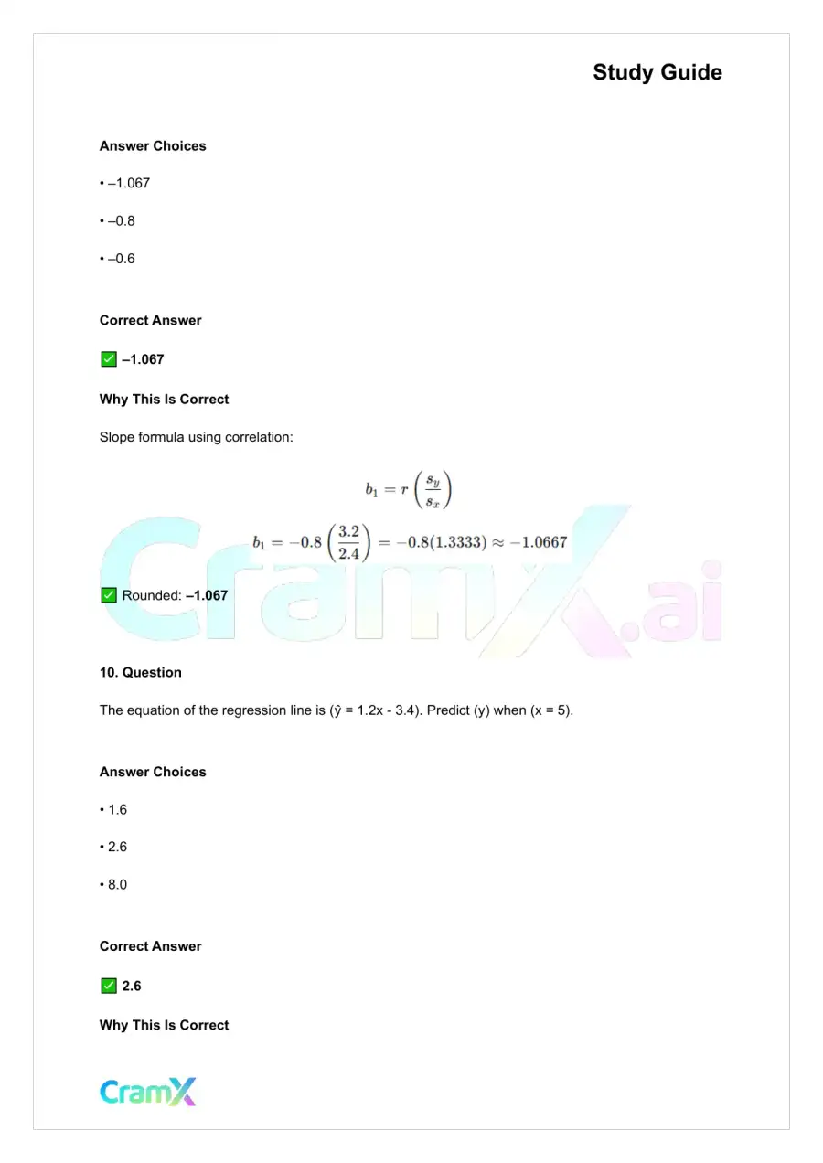 Statistics - Bivariate Relationships, page 6