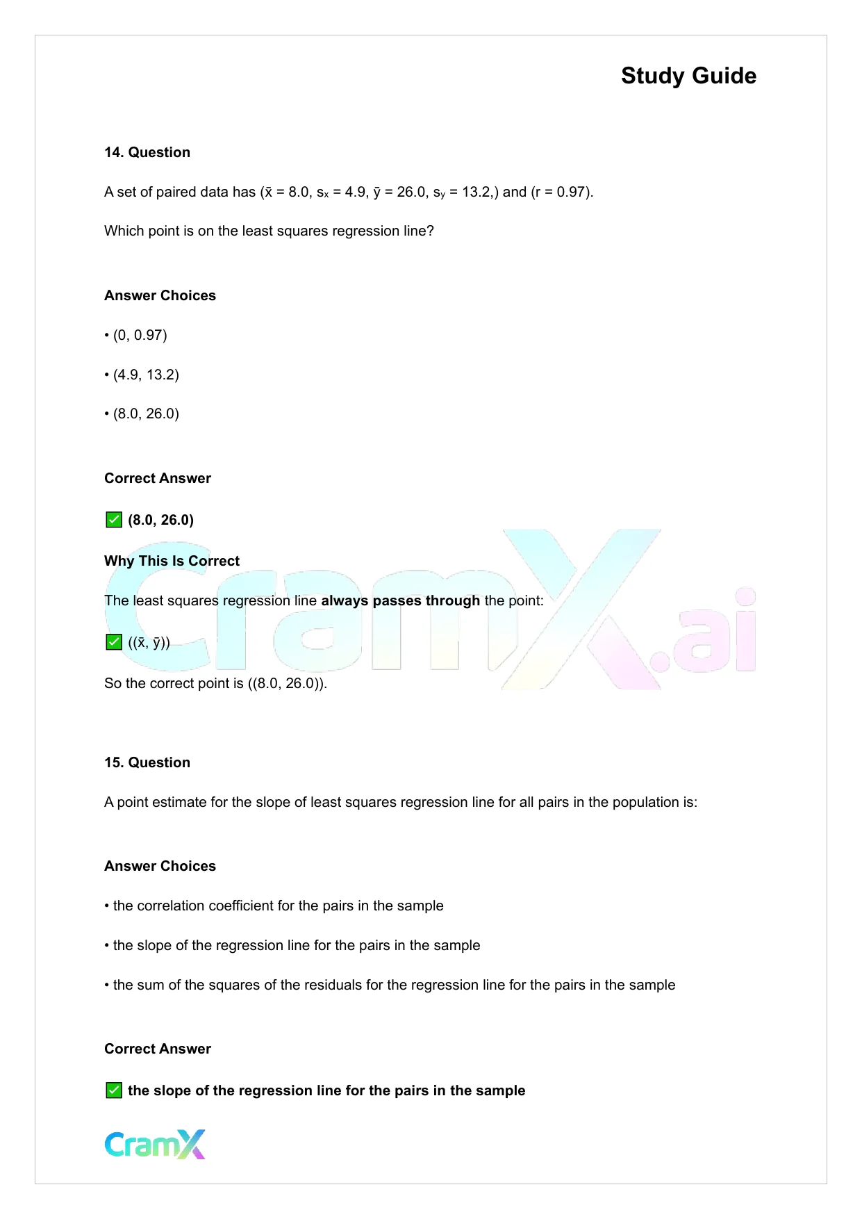 Statistics - Bivariate Relationships - Page 9 preview image
