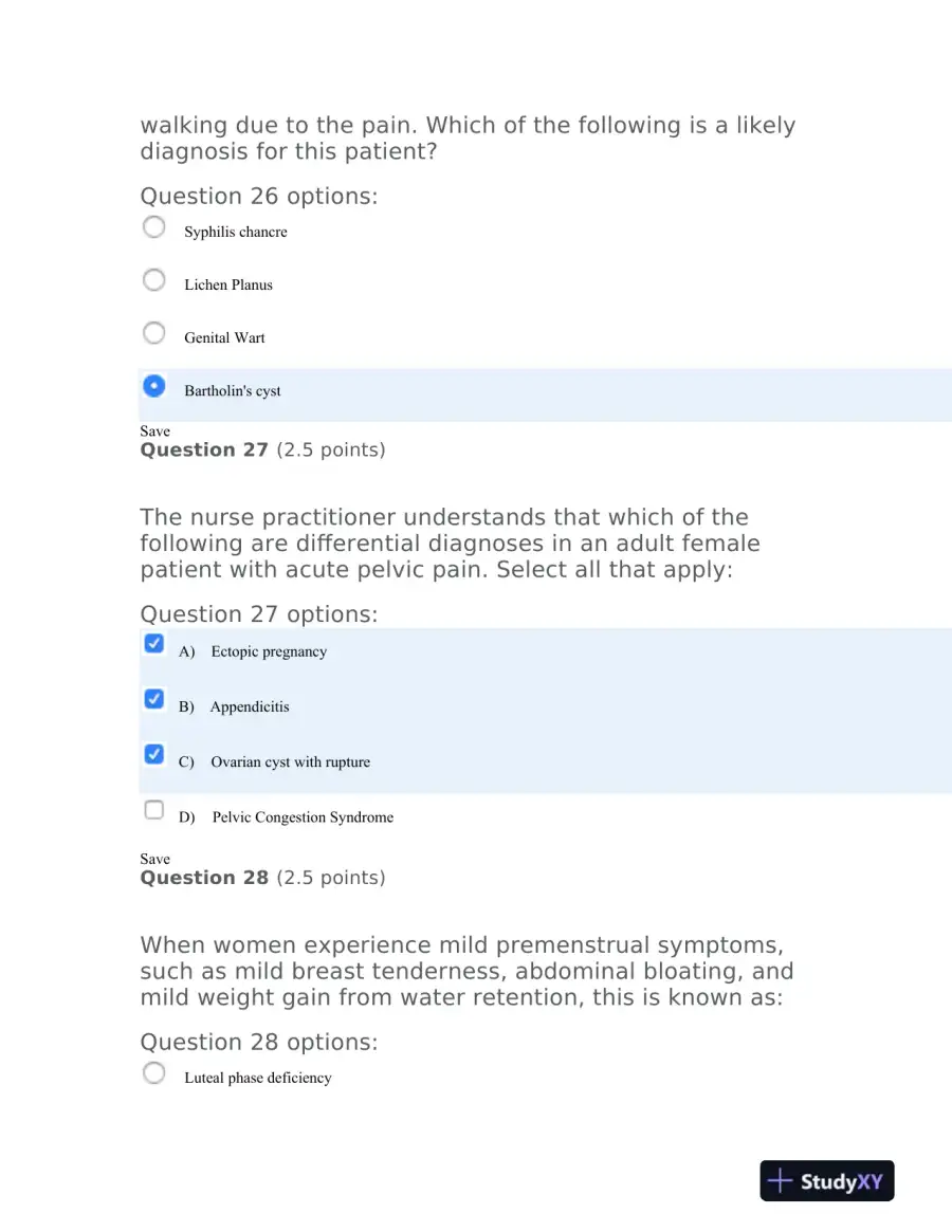 2020 NSG6430 Pharmacology Final Exam With Answers (100 Solved Questions), page 14