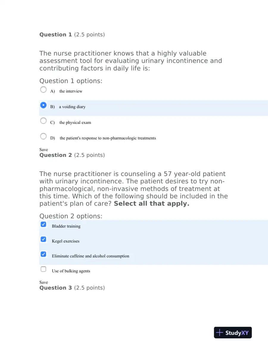 2020 NSG6430 Pharmacology Final Exam With Answers (100 Solved Questions), page 3