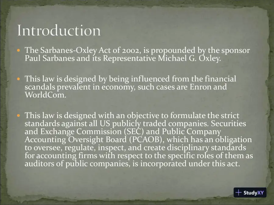 Sarbanes-Oxley Act, page 3