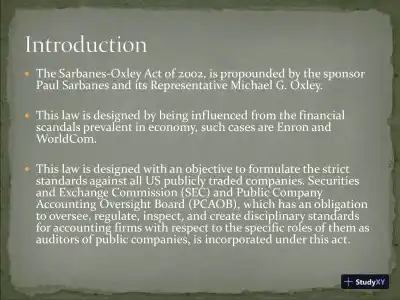 Sarbanes-Oxley Act - Page 3 preview image