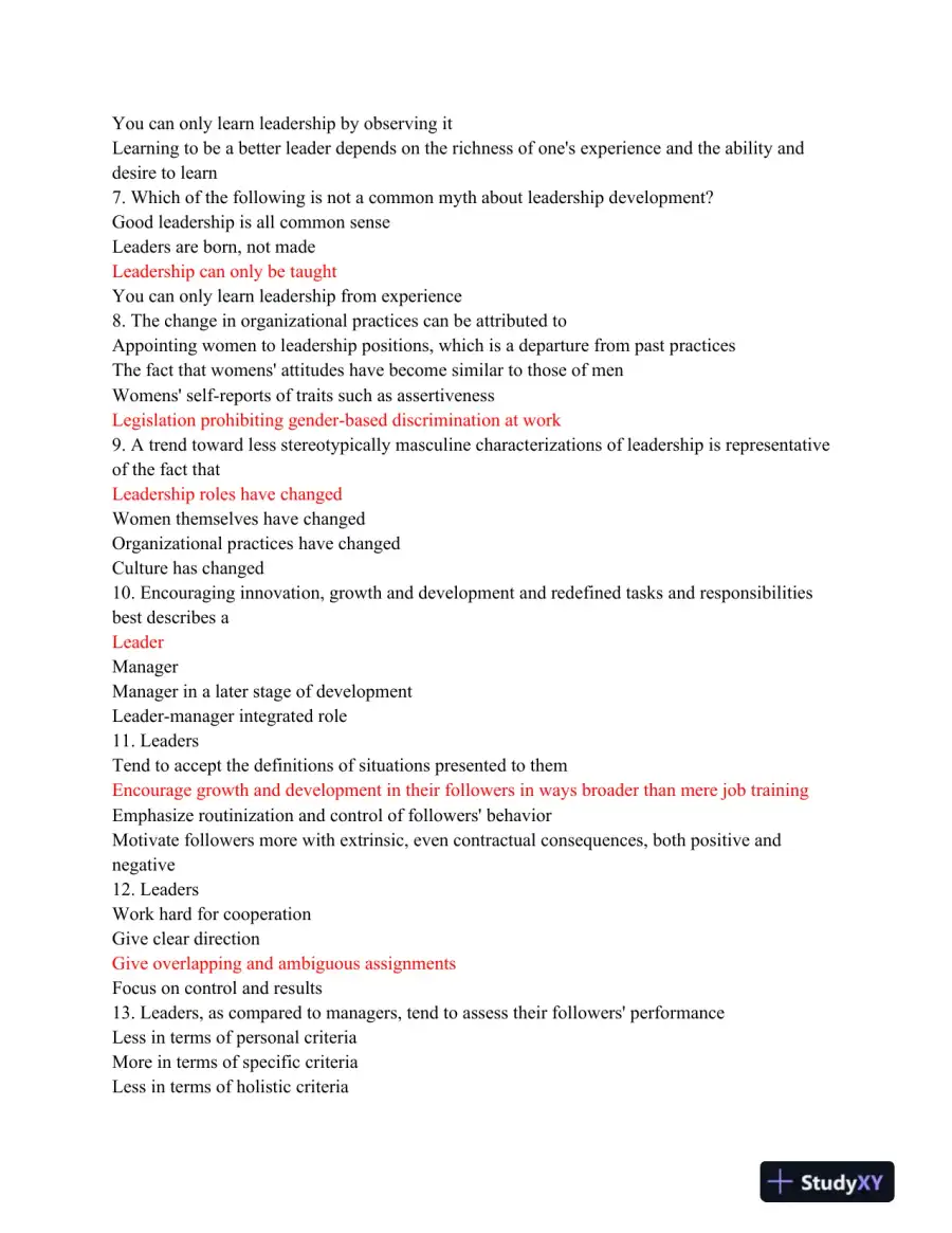 BAM550 Comprehensive Leadership Assessment: Theories, Practices, and Managerial Challenges, page 3