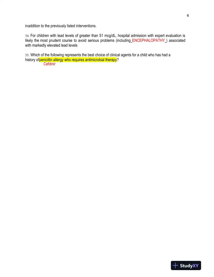 2022-2023 NR602 Pharmacology Final Exam With Answers (129 Solved Questions), page 5