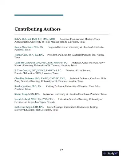 HESI Comprehensive Review for the NCLEX-RN Examination 6th Edition (2019) - Page 11 preview image