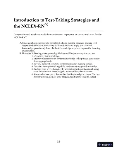 HESI Comprehensive Review for the NCLEX-RN Examination 6th Edition (2019) - Page 17 preview image