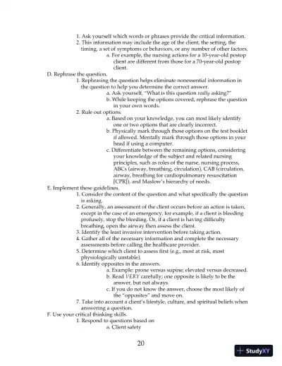 HESI Comprehensive Review for the NCLEX-RN Examination 6th Edition (2019) - Page 19 preview image