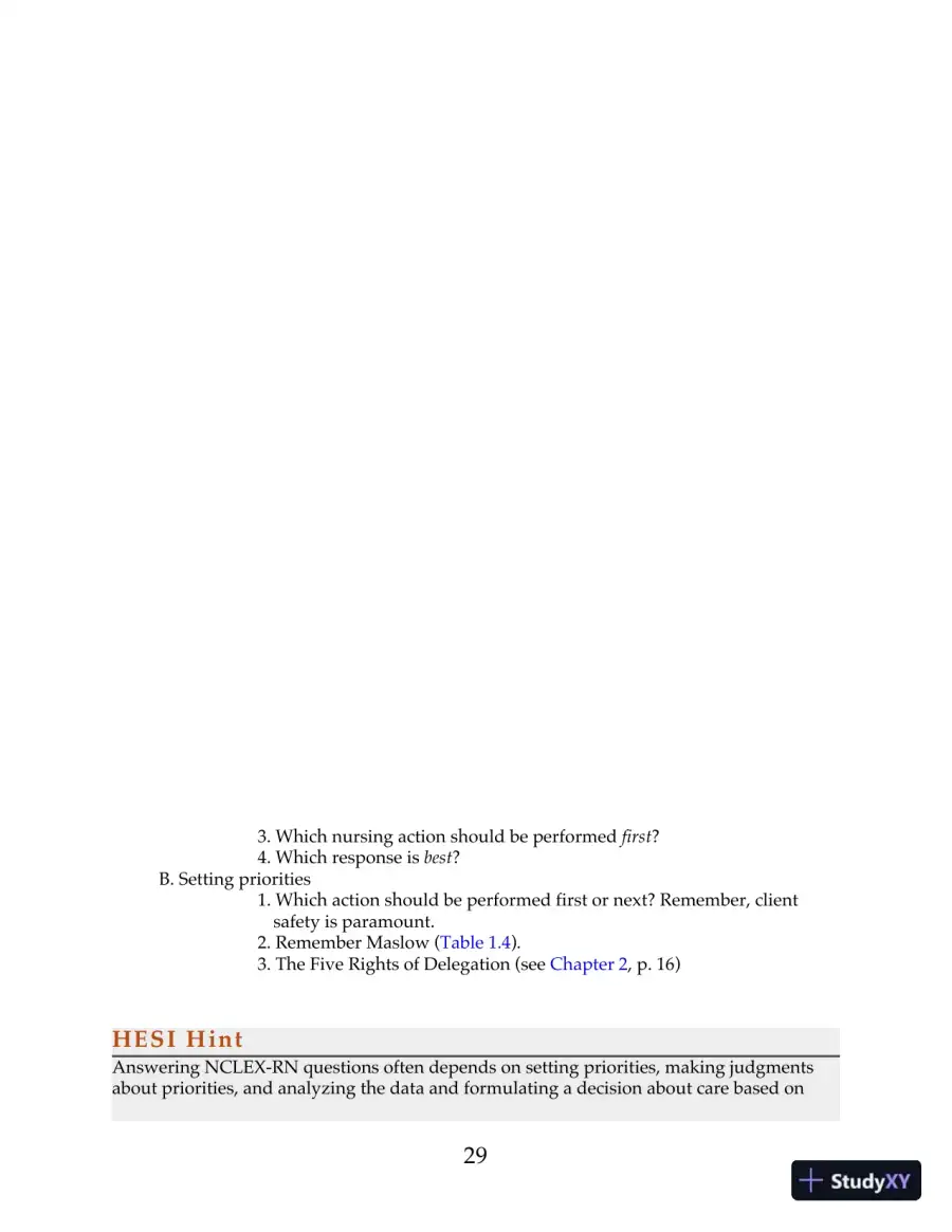 HESI Comprehensive Review for the NCLEX-RN Examination 6th Edition (2019), page 28