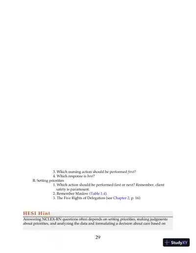 HESI Comprehensive Review for the NCLEX-RN Examination 6th Edition (2019) - Page 28 preview image