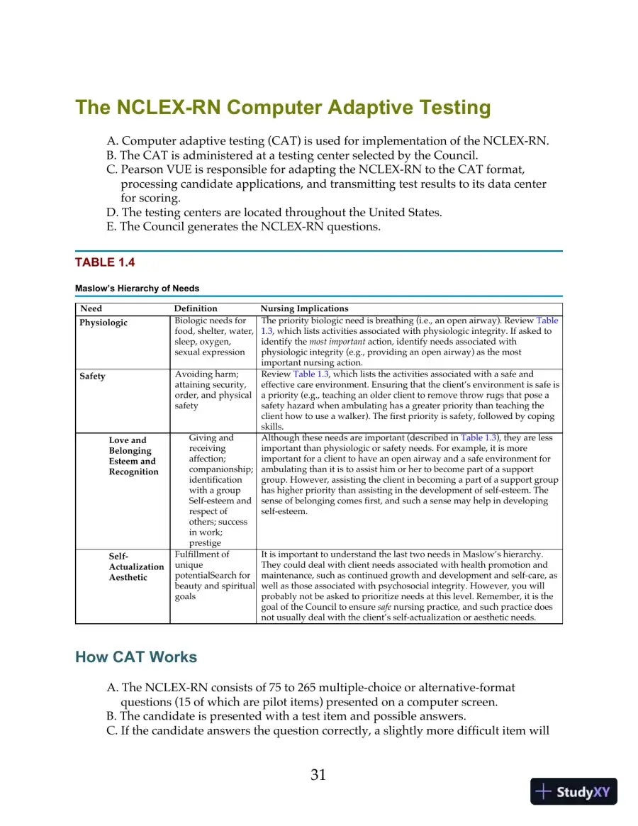 HESI Comprehensive Review for the NCLEX-RN Examination 6th Edition (2019), page 30