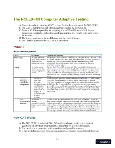 HESI Comprehensive Review for the NCLEX-RN Examination 6th Edition (2019) - Page 30 preview image