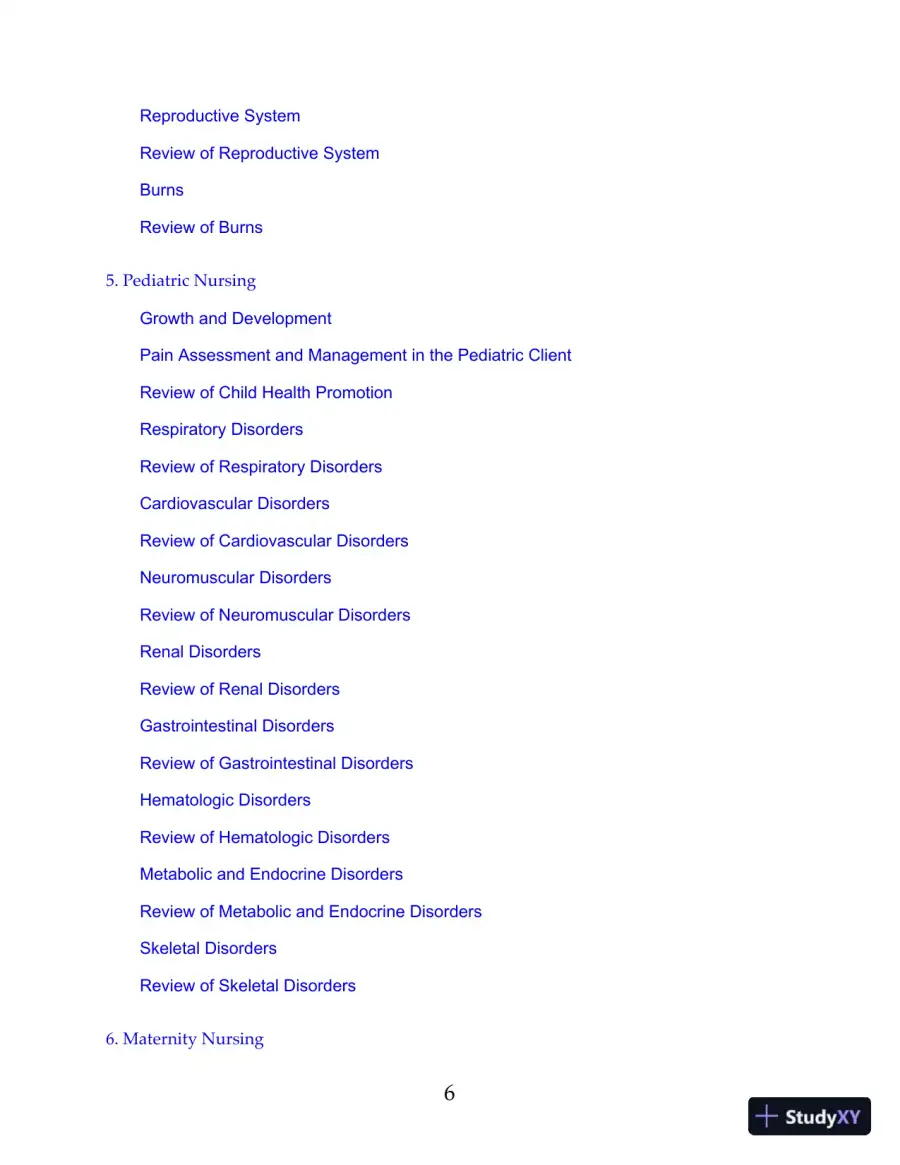 HESI Comprehensive Review for the NCLEX-RN Examination 6th Edition (2019), page 7