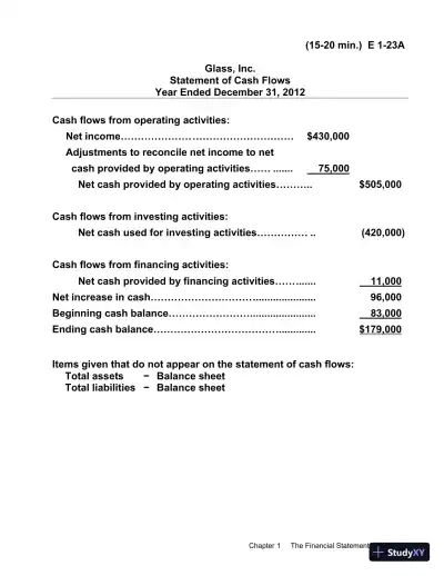 Financial Accounting, 9th Edition Solution Manual - Page 14 preview image