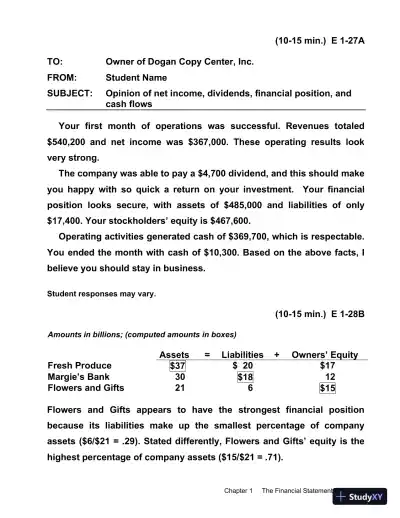Financial Accounting, 9th Edition Solution Manual - Page 18 preview image
