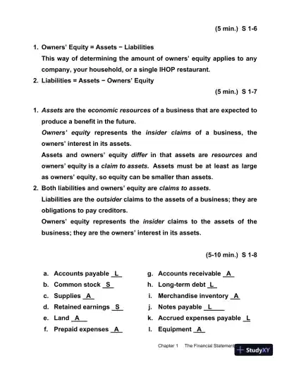 Financial Accounting, 9th Edition Solution Manual - Page 4 preview image
