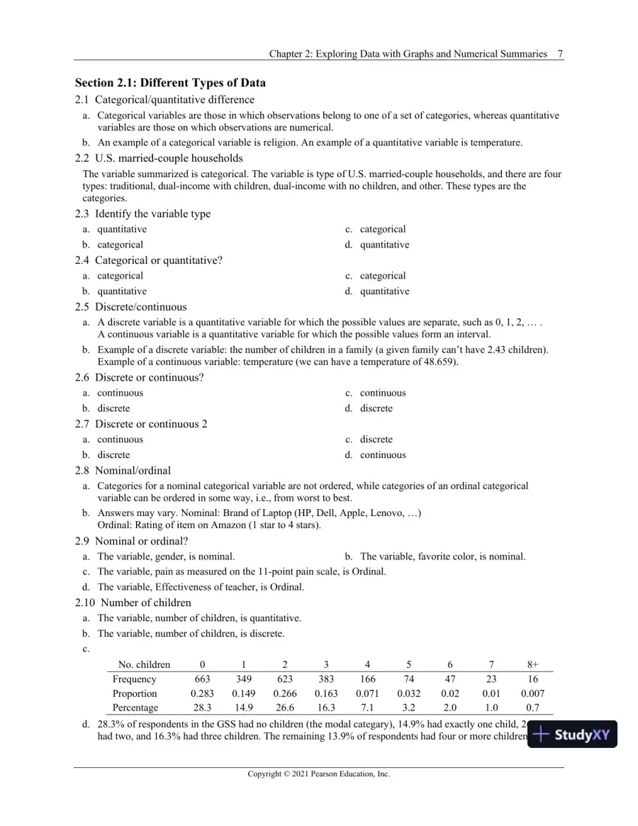 Solution Manual for Statistics: The Art and Science of Learning from Data, 5th Edition, page 11