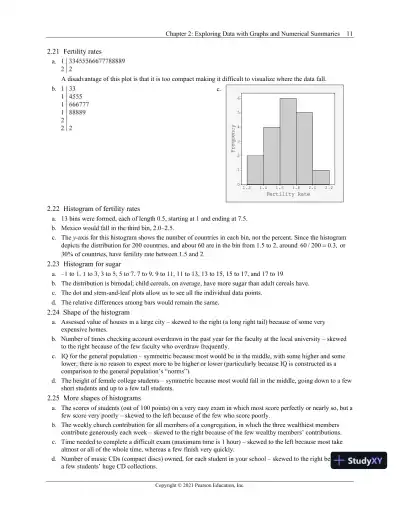 Solution Manual for Statistics: The Art and Science of Learning from Data, 5th Edition - Page 15 preview image