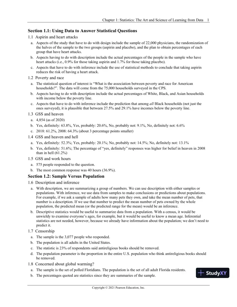 Solution Manual for Statistics: The Art and Science of Learning from Data, 5th Edition, page 5