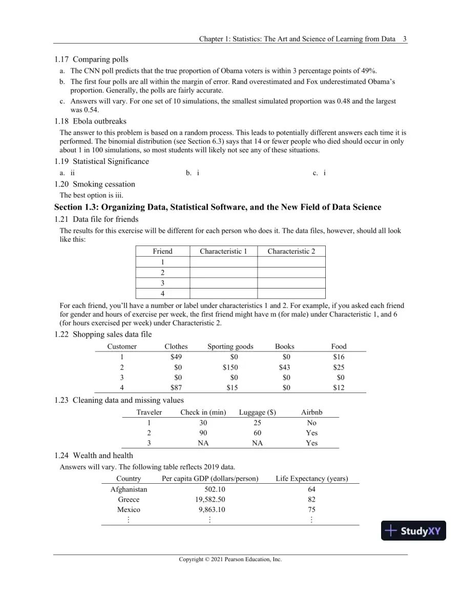 Solution Manual for Statistics: The Art and Science of Learning from Data, 5th Edition, page 7