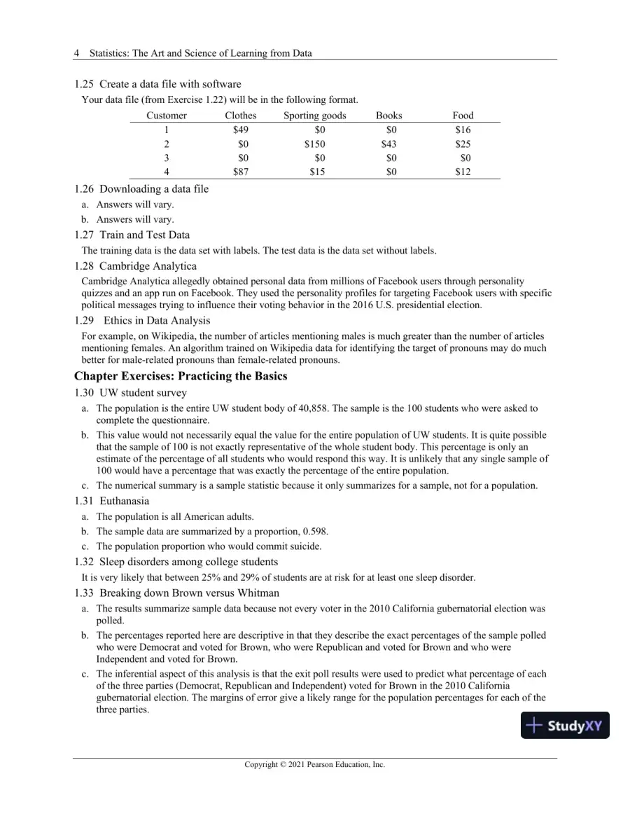 Solution Manual for Statistics: The Art and Science of Learning from Data, 5th Edition, page 8