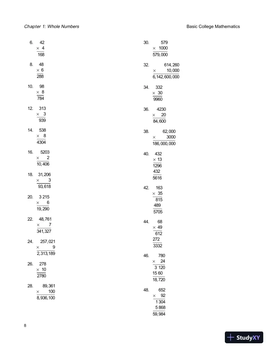 Solution Manual for Basic College Mathematics, 8th Edition, page 11