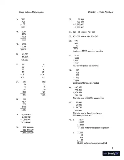 Solution Manual for Basic College Mathematics, 8th Edition - Page 6 preview image