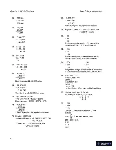 Solution Manual for Basic College Mathematics, 8th Edition - Page 9 preview image
