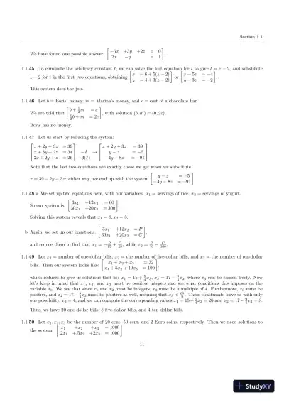 Solution Manual for Linear Algebra with Applications, 5th Edition - Page 13 preview image