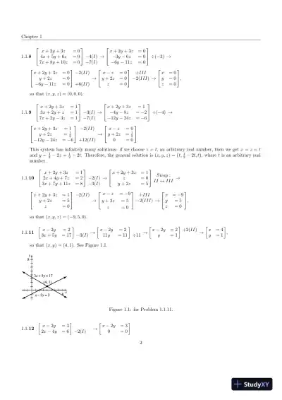 Solution Manual for Linear Algebra with Applications, 5th Edition - Page 4 preview image